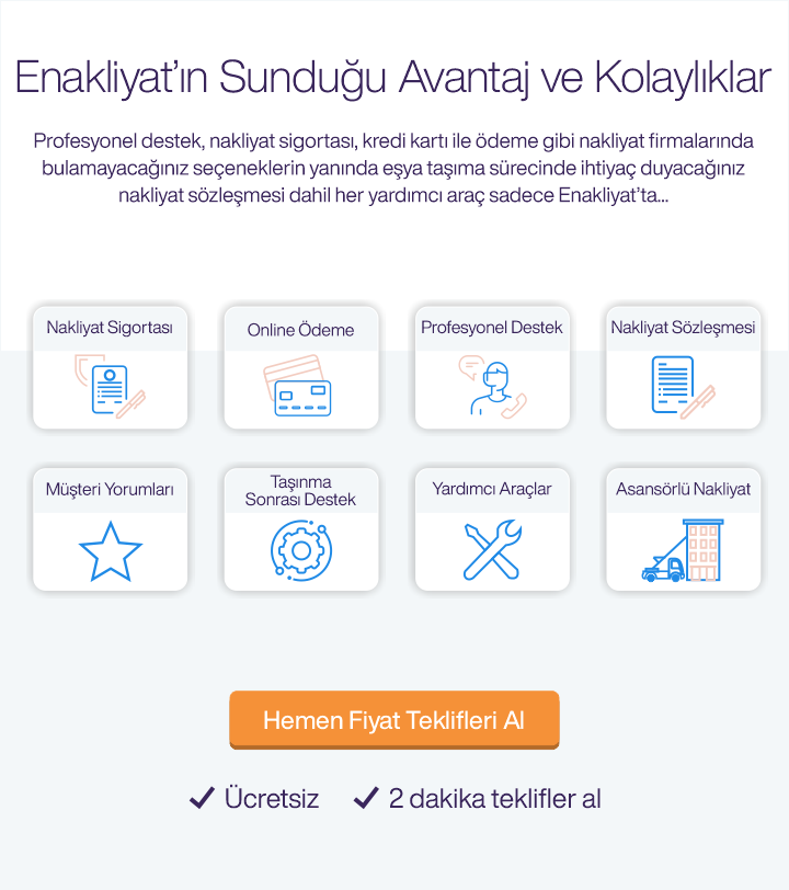 Enakliyat'ın sunduğu avantaj ve kolaylıklar