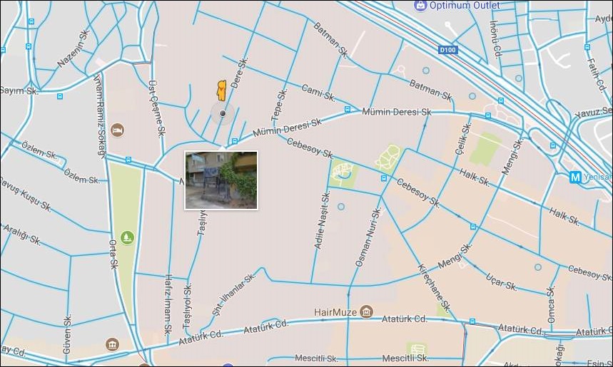 google maps sokak görünümü