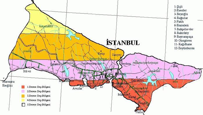 İstanbul deprem haritası