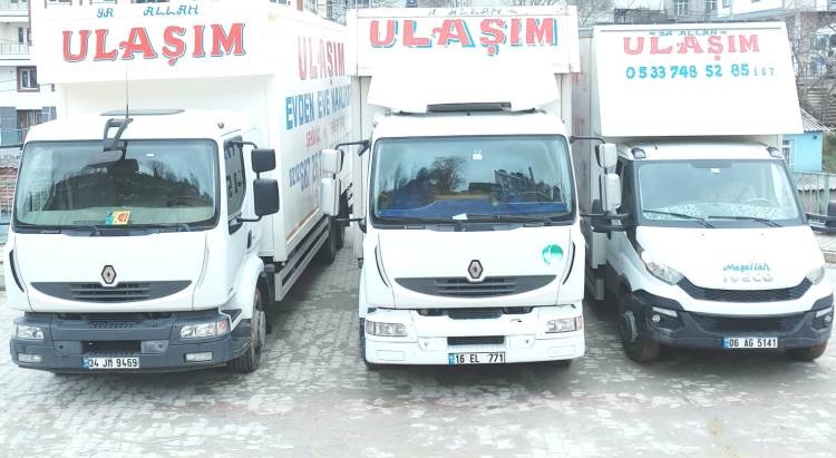 Ulaşım nakliyat kamyonları