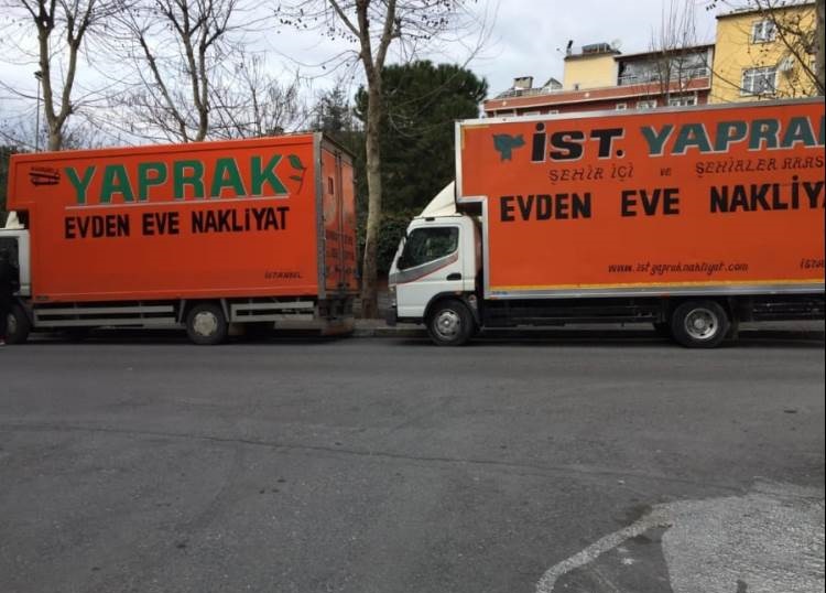 İstanbul yaprak nakliyat kamyonlar