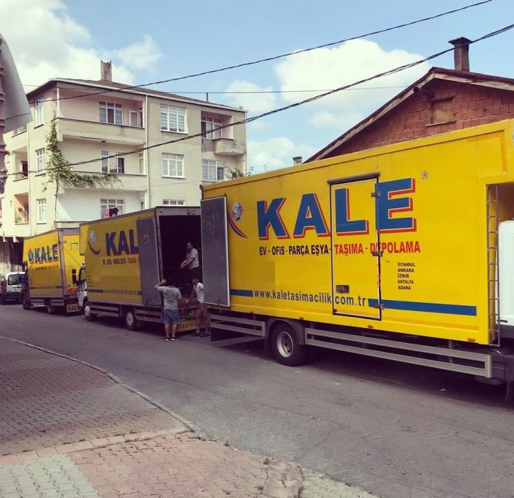 Kale taşımacılık evden eve nakliyat kamyonları