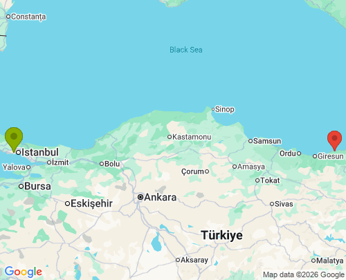 İstanbul Giresun arası evden eve nakliyat