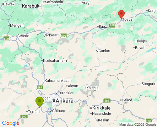 Etimesgut Ankara Tosya Kastamonu arası evden eve nakliyat