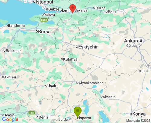 Isparta Sakarya arası evden eve nakliyat